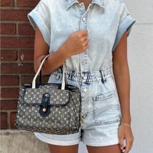 Vintage Louis Vuitton Monogram Mini Sac Mary Kate Handbag in Grey